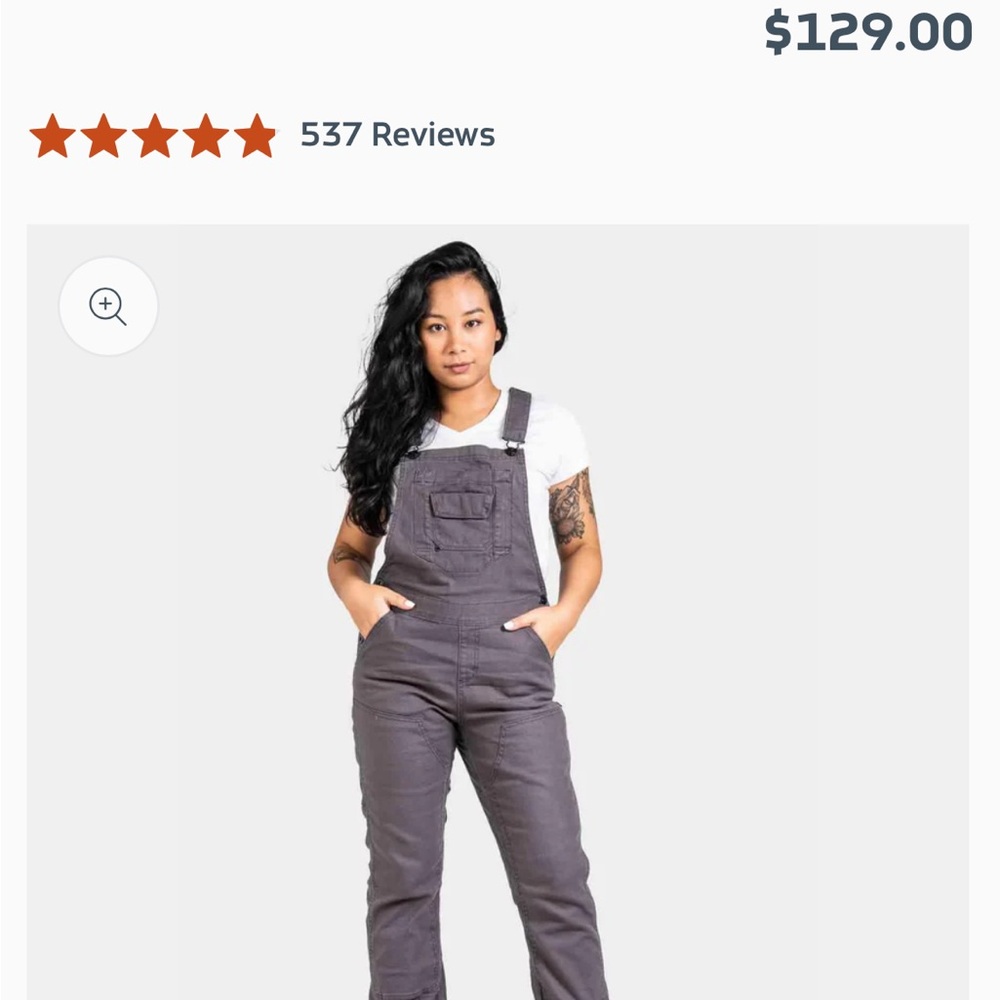 Dovetail Workwear Charcoal Overalls